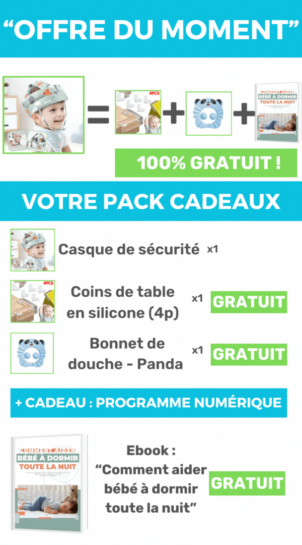 Casque de sécurité pour bébé 6 à 60 mois - SafetyHelmet™ - BE HAPPY BABYS