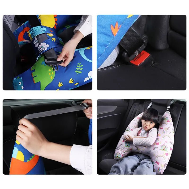 HeadRest™ - Soutien-tête pour enfant en forme de H pour siège de voiture. - BE HAPPY BABYS