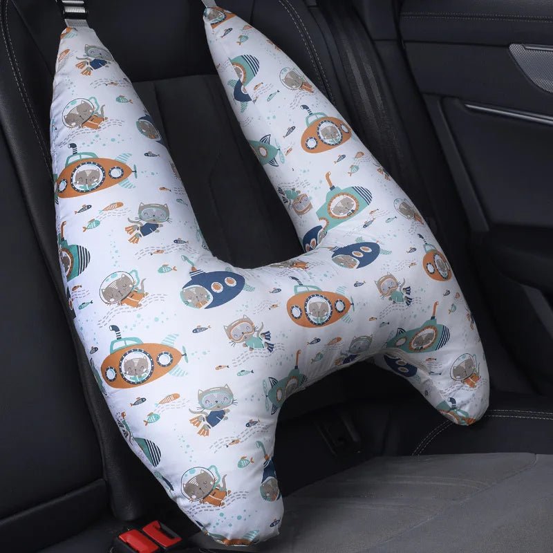 HeadRest™ - Soutien-tête pour enfant en forme de H pour siège de voiture. - BE HAPPY BABYS